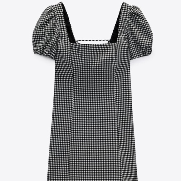 zara gingham dress - Picture 6 of 8